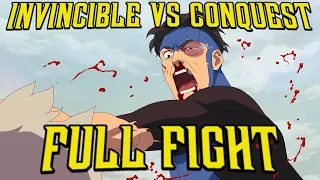 invincible vs conquest full fight mark vs conquest brutal final battle