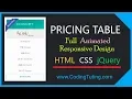 Pricing Table with Cool Animation Responsive Pricing Table UI in HTML CSS jQuery CodingTuting Com