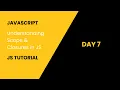 Scope Closures In JavaScript
