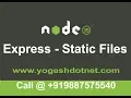serving static files in express NodeJS tutorial Hindi