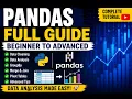 Python Pandas Full Course 2026 Beginner to Advanced Data Analysis Tutorial Pandas Complete Guide