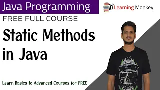 Static Methods in Java Lesson 46 Java Programming Learning Monkey