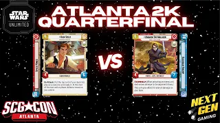 Anakin Blue vs Han Red | Top 8 Feature Match | SCG CON Atlanta 2K | Star Wars Unlimited