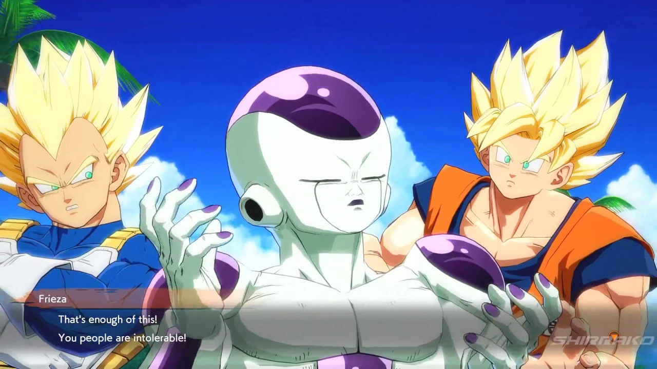 Dragon Ball FighterZ - Goku Roasts Frieza's Army Weird Posin..