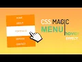 Awesome menu hover effect using only Html CSS