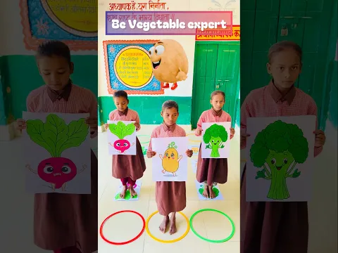 Be vegetable expert/teacher innovation for kids #viral #school #education #youtubeshorts #shorts