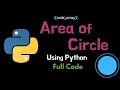 Python code examples on Area Circumference of circle using python