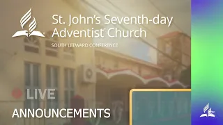 St. John's Seventh-day Adventist Church Notices 03.10.2026