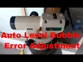 Auto level Bubble error Adjustment with English Subtitle Survey Nepal