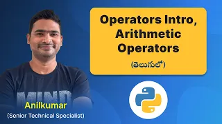 P42 - Python Operators Intro Arithmetic Operators