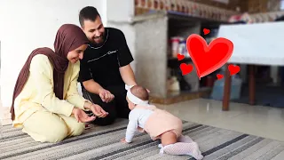 اول مرة بيبي زينة تحبي🥹فرحتنا بالدنياا😍🩷
