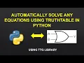 Automatically solves the any equation using python Python tutorials