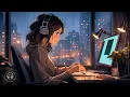 Download Lagu Positive Lofi Radio 📚 Night work space with relaxing music to work, study ~ Lofi rain, chillhop mix