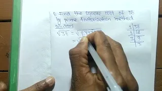 Square root of 36 l Prime factorization method