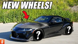 Buying a 2020 Toyota Supra and Modifying it immediately - New Wheels Carbon Fiber Parts Part 3