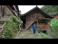 China rural village walk. Life in a traditional village deep in the mountains. Denglu登鲁2, Guizhou・4K