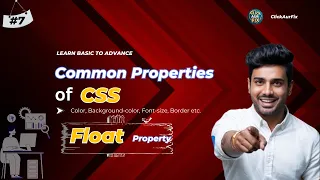 CSS Common Properties Float Property Explained Full Stack Web Development Course