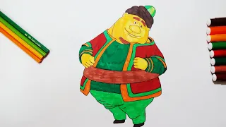 رسم وتلوين شخصيات فواصل فنانيس رمضان 1 