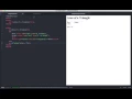 Write an Triangle Area Program with Atom