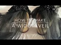DIY Gothic black flower veil - Day of the dead