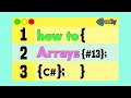 Unity How To C - Arrays VS Lists EP 13