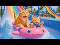 Download Lagu Mama Cat \u0026 Kitten Make Grape Juice to Save for a Summer Water Park Trip 🐾🍇💦 Heartwarming Story