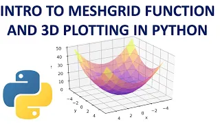 Easy Introduction to Python s Meshgrid Function and 3D plotting in Python