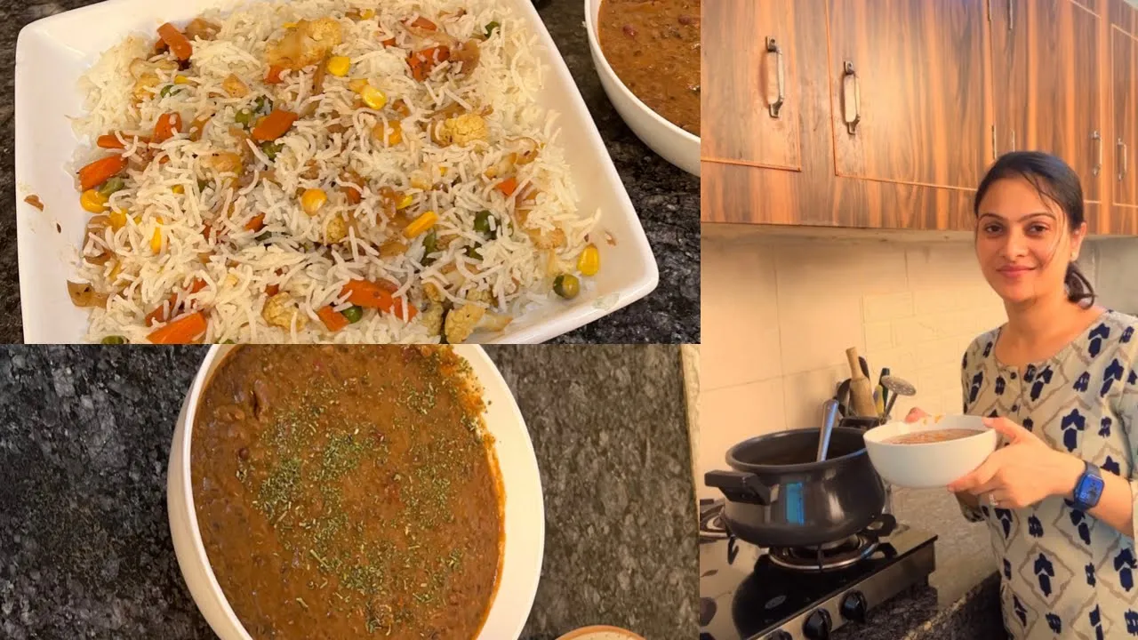  -          ??  Dal Makhani & Boiled rice With Mix Veg   Episode 1