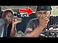 HIDING IN THE BACK OF THE CAR SPRAYING FART SPRAY PRANK ON HUSBAND! *gone wrong*