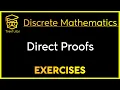 Discrete Mathematics Direct Proofs Examples