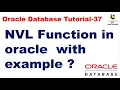 NVL Function in oracle with example Oracle Database Tutorial