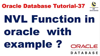 NVL Function in oracle with example Oracle Database Tutorial