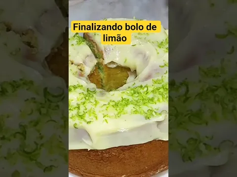 Bolo de limão #bolocaseiro #receita
