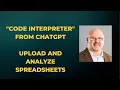 Basic demo of ChatGPT Code Interpret
