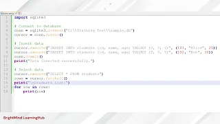 SQLite with Python Insert Select Manage Data - Full Tutorial for Beginners