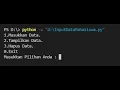 Membuat Program Input Data Mahasiswa Menggunakan Python