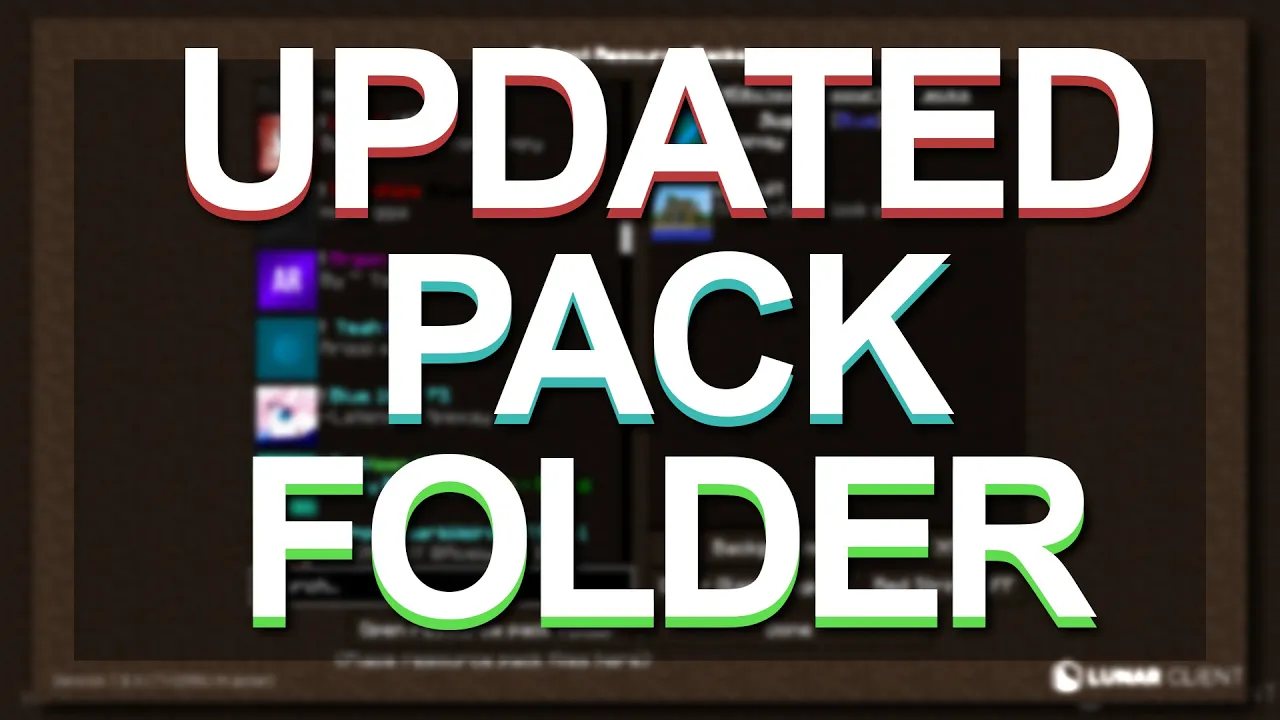 Updated Pack Folder 📂