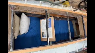 Sleeping room and dead pedal