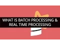 What is Batch processing and real-time Processing Apache Spark Tutorial Edureka