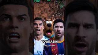 رونالدو و ميسي مع سكوبيدو بيدو 