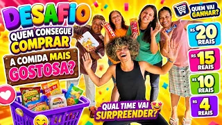 Desafio no supermercado,quem vai vencer?💚🩷🧡🤎