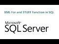 Use of XML For and STUFF Function SQL Query SQL Interview Question Sukhraj