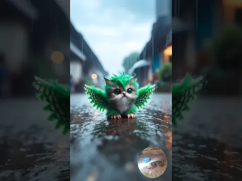 Eagle cat story #cute #cat #ai