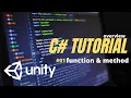 what are Functions Methods in C UNITY C learning tutorial