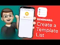 Create and Re-Use a Reminders Template List iOS 16 Tips