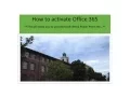 How to Activate Office365