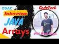 What is Array Most Important Interview Questions in JAVA CDAC CodeTech Vivek Singh