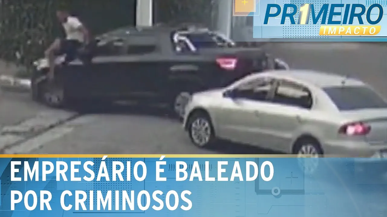 SP: Dono de rede de restaurantes é baleado durante assalto | Primeiro Impacto (23/11/23)