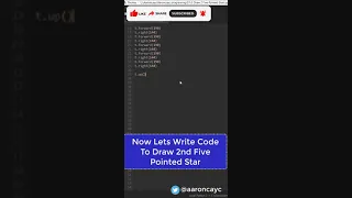 Python Turtle Graphics Design - Draw 2 Five Pointed Stars