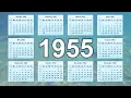 1955 Calendar